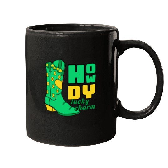 Howdy Lucky Charm St Patrick Day Apparel Mugs