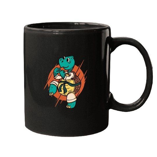 Karate turtle Mugs