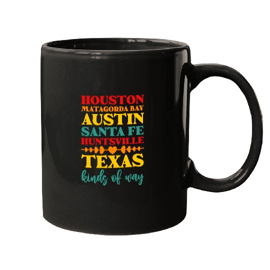 Houston Matagorda Bay Austin Santa Fe Huntsville Mugs