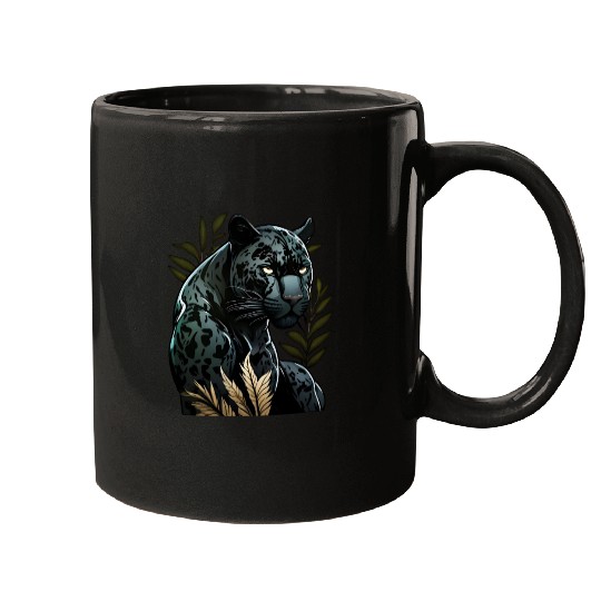 The power of the black panther Mugs