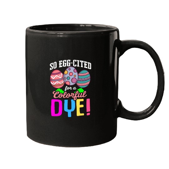 Easter Colorful Egg Dye Rabbit Egg Hunt Mugs
