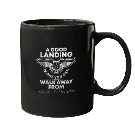 Airplane Work Flight Glider Pilots Mugs