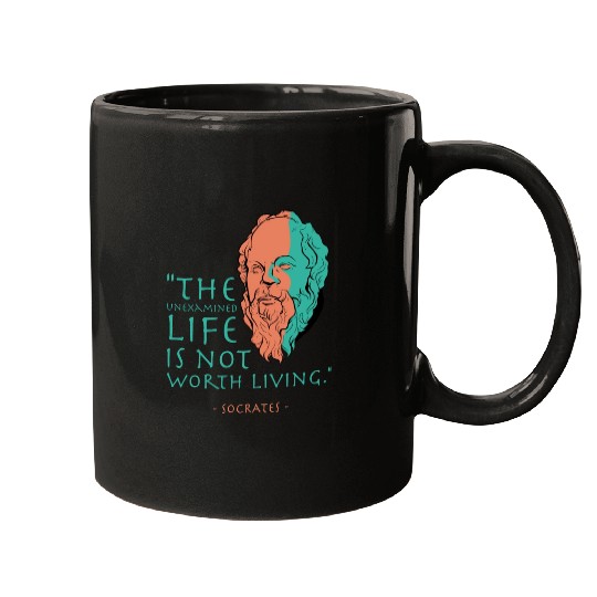 Socrates Stoic Philosophy Quote Mugs