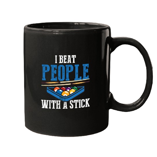 Billiards Puns Pool Player Billiards Triangle Rack Mugs