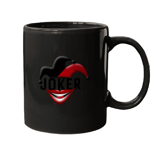 Joker in Red and Black Mugs