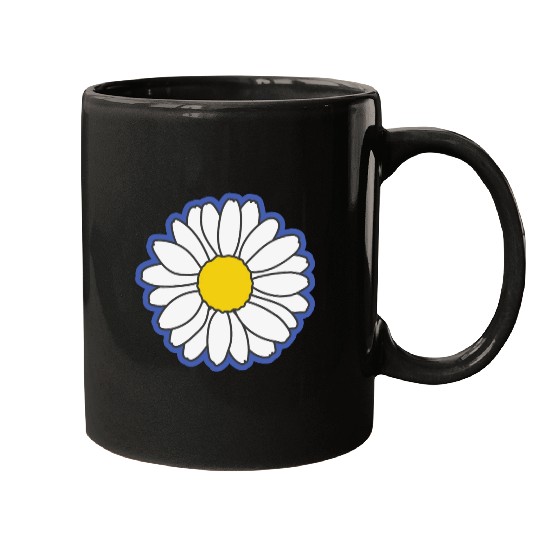 blue daisy flower Mugs
