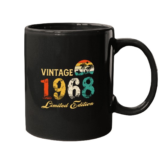 Vintage 1968 Limited Edition Born In 1968 Birthday Mugs