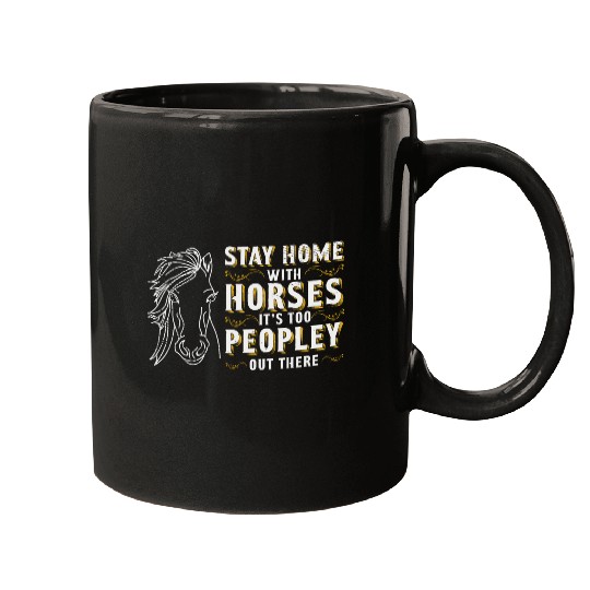 Horse Riding Equestrian Horses Lover Pony Design Mugs