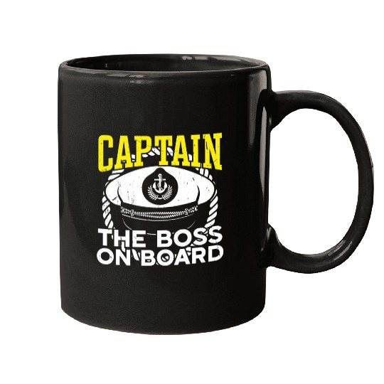 Ship captain captain the boss on board boat owner Mugs