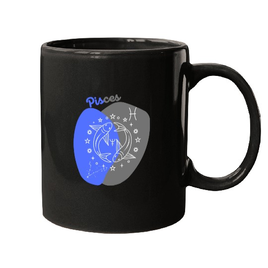 Underwater Dreams: A Minimalist Pisces Design Mugs