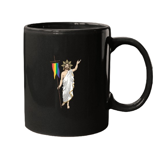 LGBT Jesus Equal Rainbow Christian Mugs