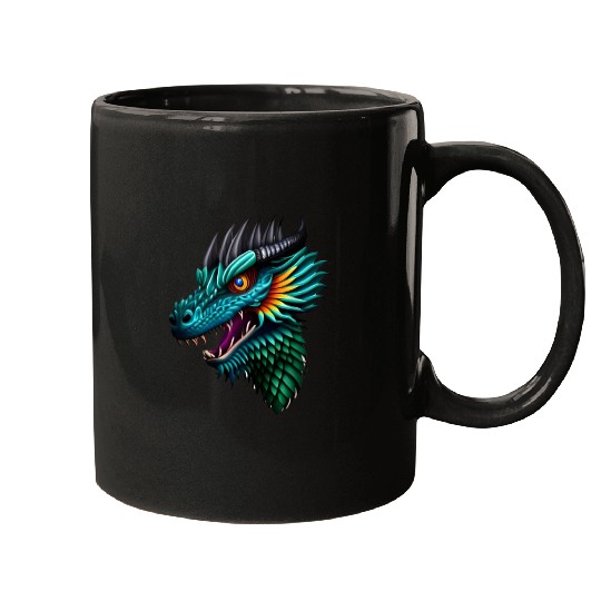 Green dragon Mugs