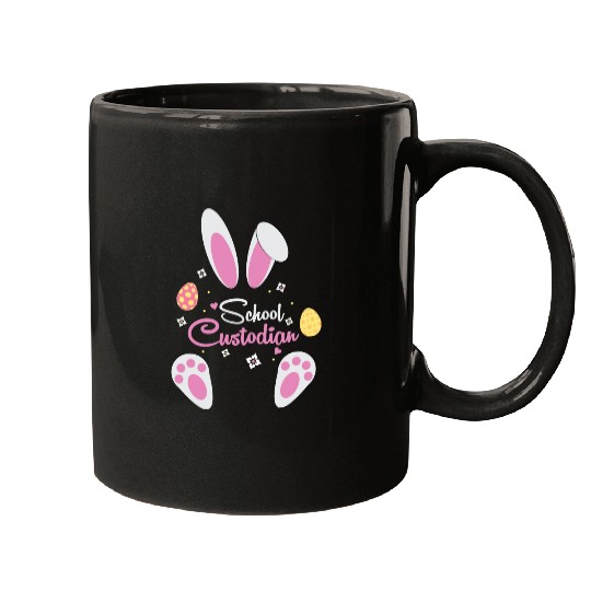 Easter Sunday Bunny School Custodian Mugs