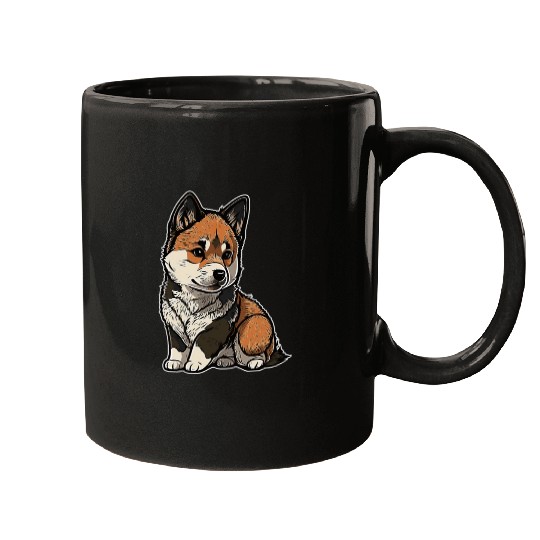 Akita Inu Puppy Mugs