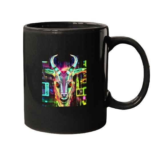 Neon Baphomet Mugs