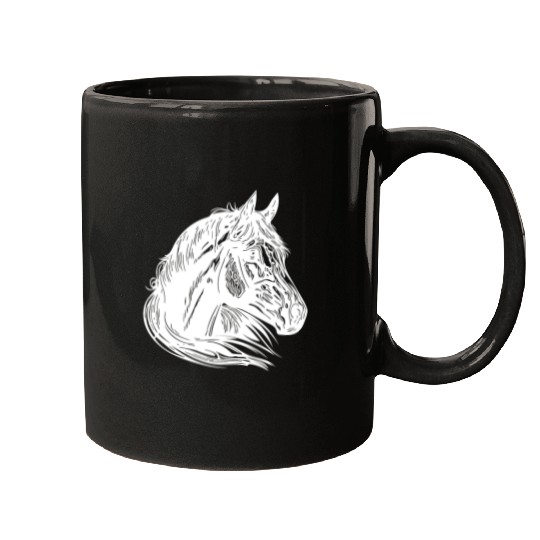 Mares Horse Portrait With Beautiful Mane Mugs