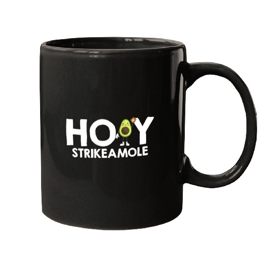 Holy Strikeamole Baseball Softball Avocado Mugs
