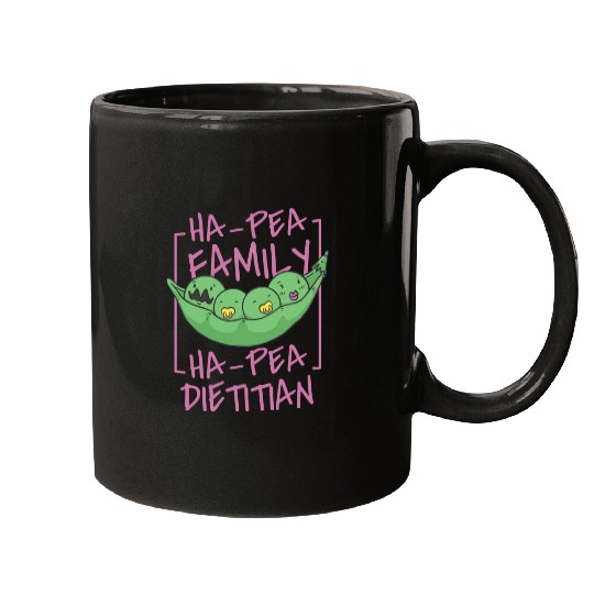 Dietitian Ha Pea Cartoon Mugs