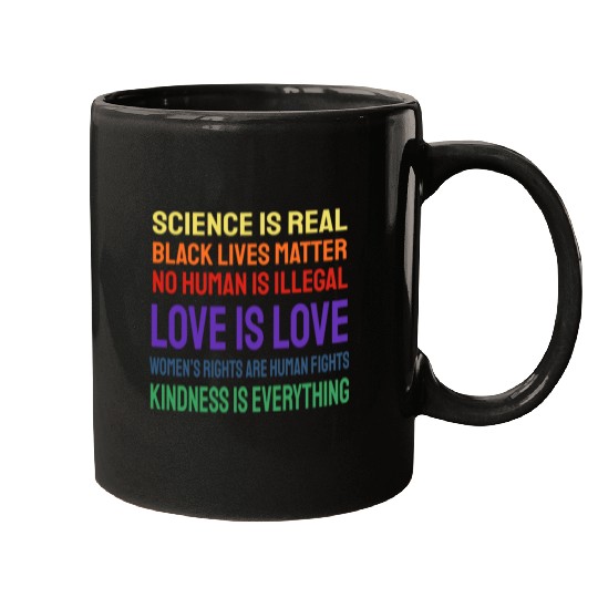 Science Is Real Black Lives Matter Mugs