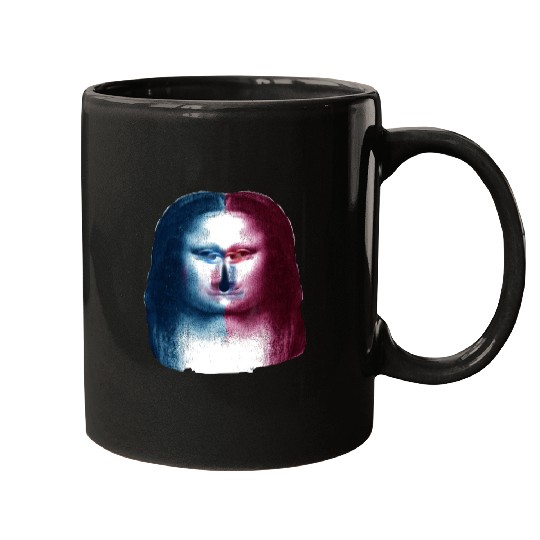 Monalisa Concept Leonardo Da Vinci Mugs