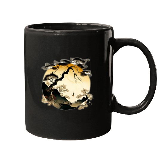Japanese landscape Mugs