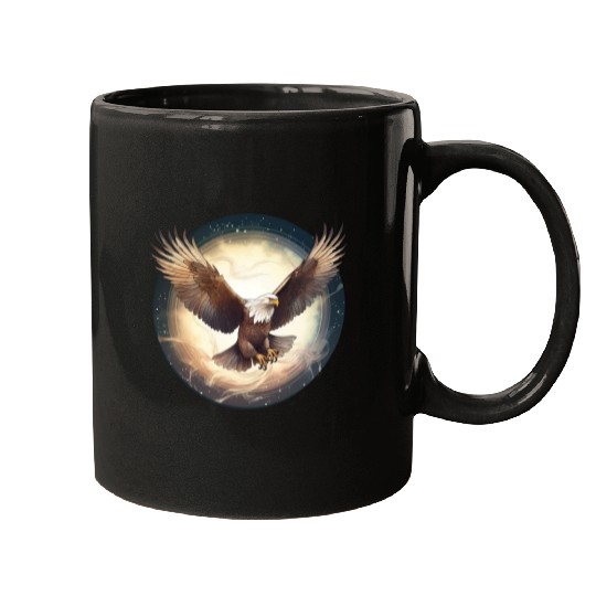 Flying Bald Eagle Mugs