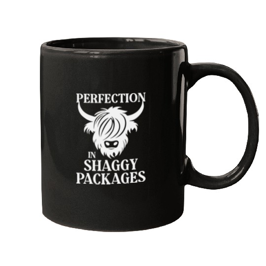 Perfection In Shaggy Packages Highland Cow Mugs