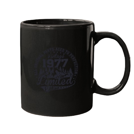 1977 vintage Birthday since 1977 Mugs