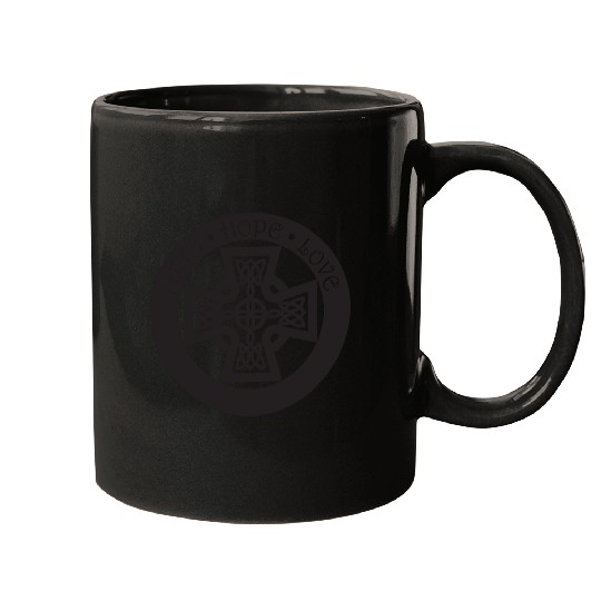 Timeless Celtic Cross With Celtic Knots Faith Mugs