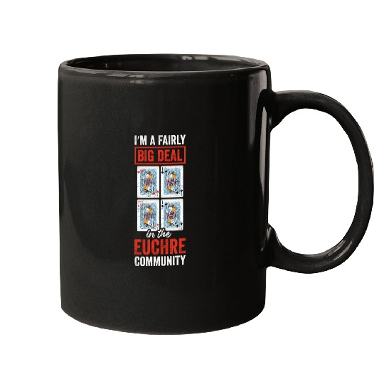 Euchre Community Card Game Player Poker Euchre Mugs