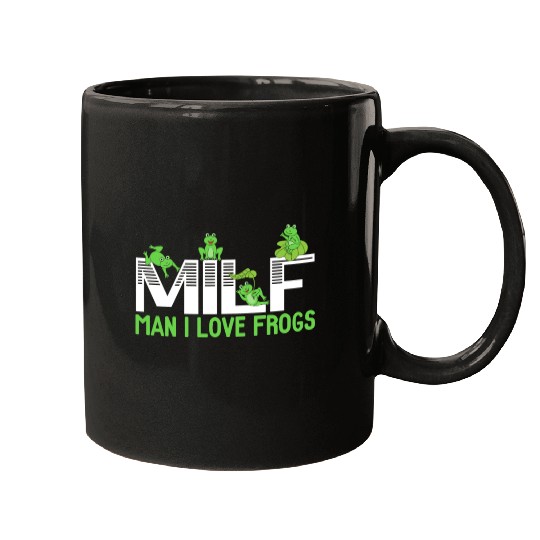 Man I Love Frogs Tadpole Amphibian Herpetologist Mugs
