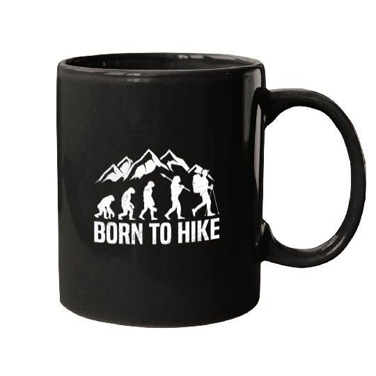 Born to Hike Wanderlust Mountain lover Hiker Mugs