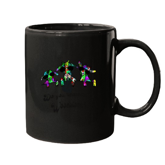 Hippie Goats playing guitar remembering Woodstock Mugs