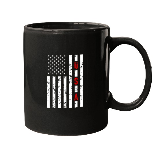 USA Flag Americann Patriotic Fourth of July 4Th In Mugs