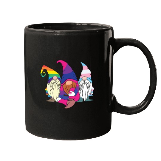 Gnomes Elf LGBTQ Rainbow LGBT Pride Month Mugs