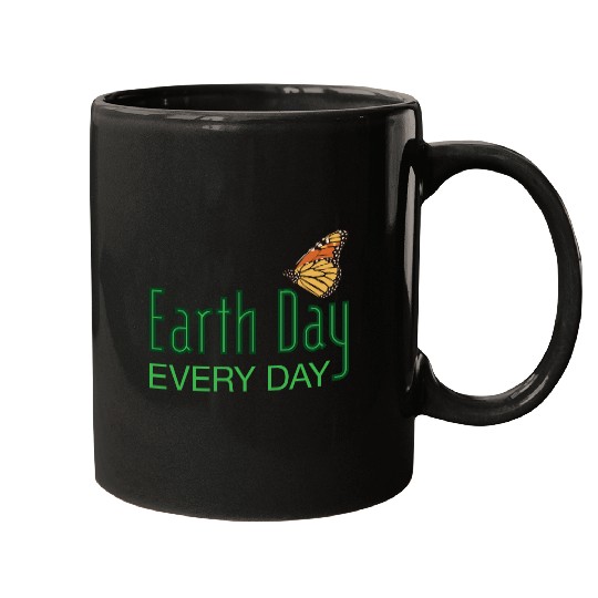 Earth Day Butterfly Mugs
