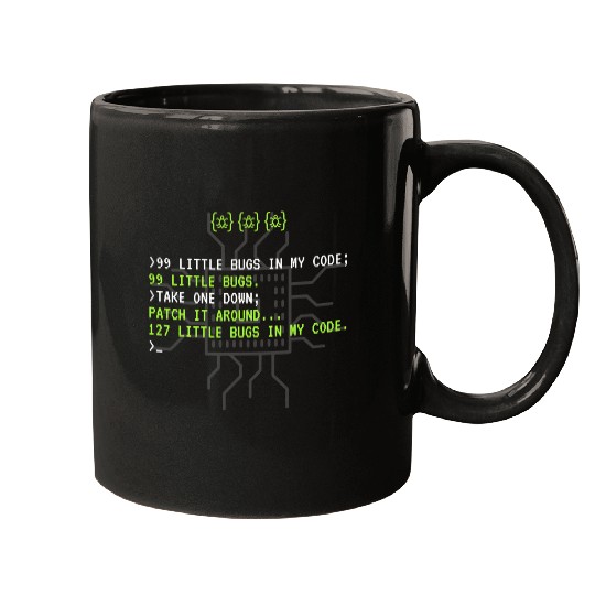 Funny Programmer Coding Debugger Hacker Computer Mugs