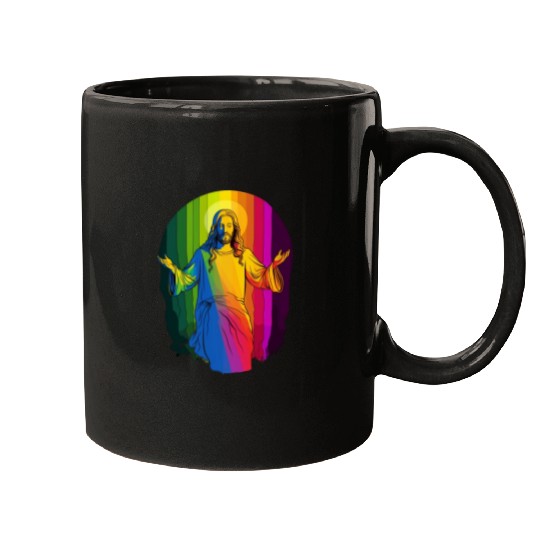 Rainbow Jesus: Embrace Love, Faith, and LGBTQ Mugs