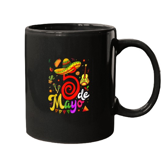 Cinco De Mayo Fiesta Surprise Camisa 5 De Mayo Viv Mugs