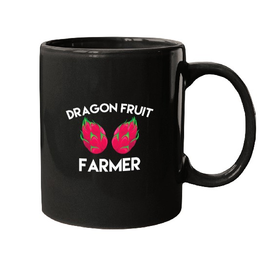 Dragon Fruit Farmer Outfit Love Tropical Food Mugs