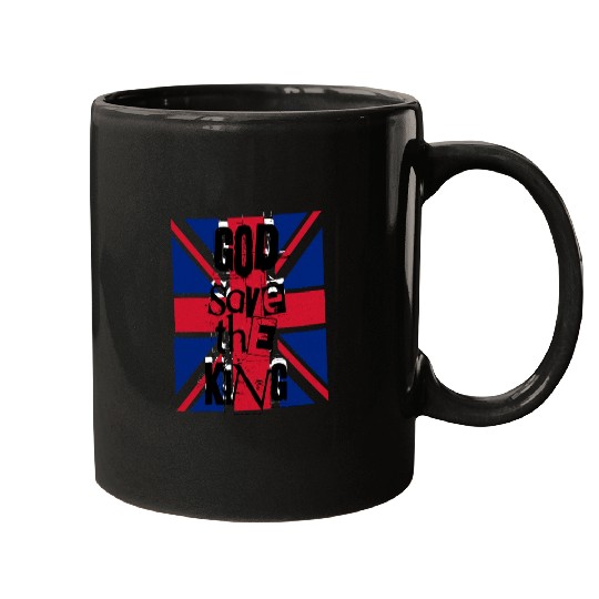 God Save The King Charles British Royal Punk Mugs