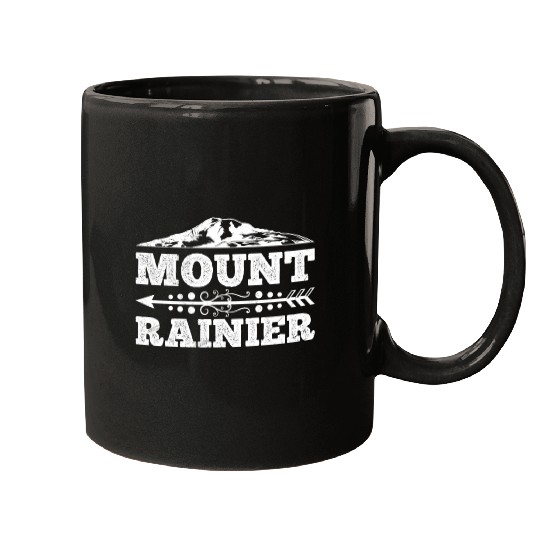 Mount Rainier climber Hiker Mountains Mugs