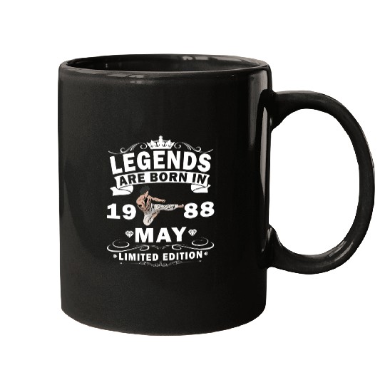 Karate Fighter Fighter Birthday May 1988 MMA Mugs