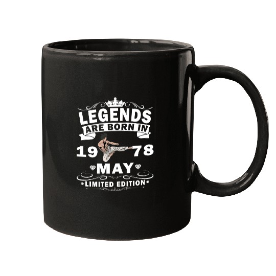 Karate Fighter Fighter Birthday May 1978 MMA Mugs