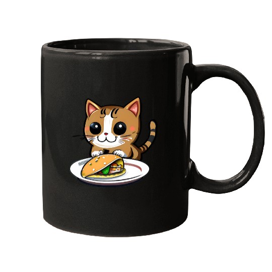 Cute Cat and Taco: A Playful Combination for Your Mugs