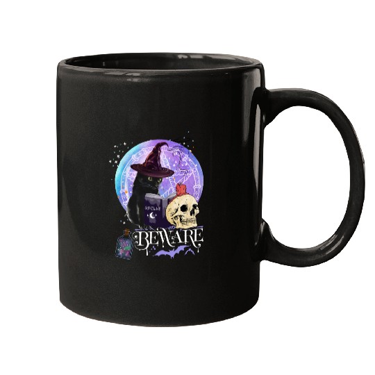 Magic Witch Tarot cards Beware potion witchy hat Mugs