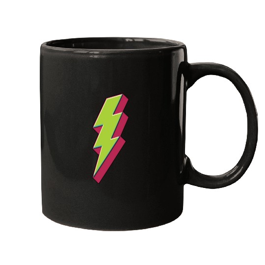 Green Lightning Bolt Mugs