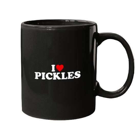 I Love Pickles He Mugs