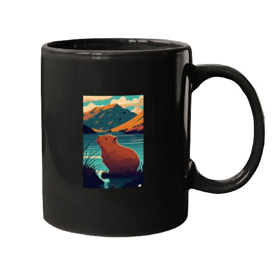 Capybara Nature Capibara Mugs