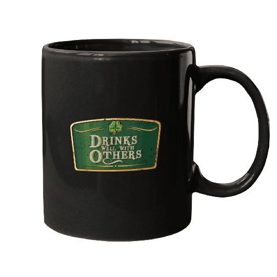 Drin Well With Others - St Patrick'S Day Beer Labe Mugs